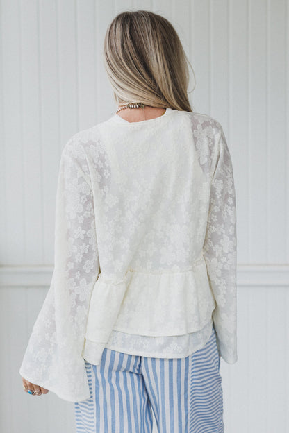 The Nest Wildflower Drift Top - Cream