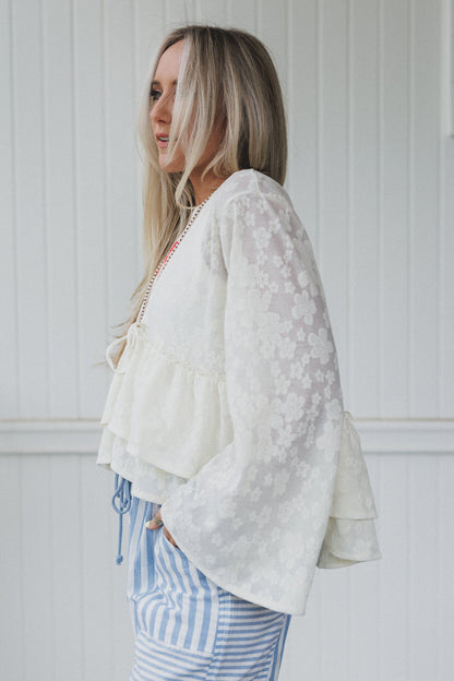 The Nest Wildflower Drift Top - Cream