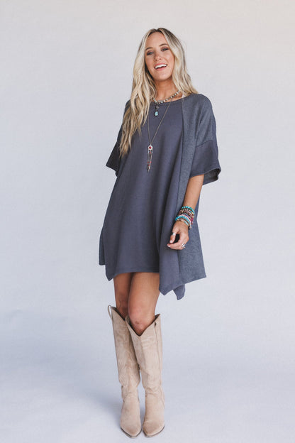The Nest Meadowlight Tunic Dress - Charcoal