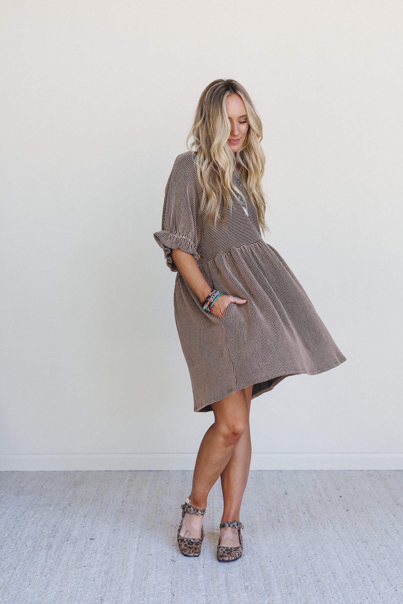 The Nest Open Sky Dress - Camel