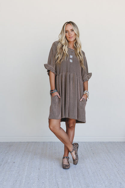 The Nest Open Sky Dress - Camel