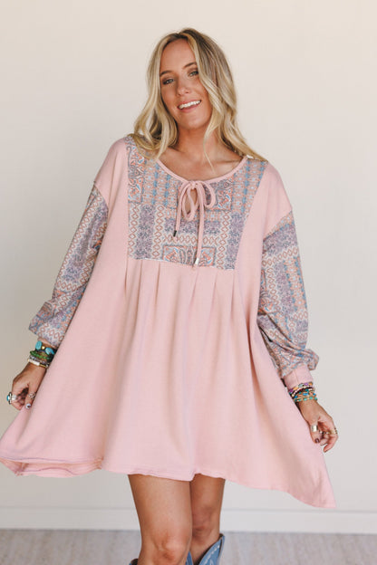 The Nest Sky Light Dress - Rose Multi