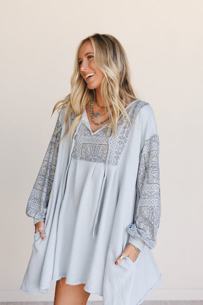 The Nest Sky Light Dress - Blue Multi