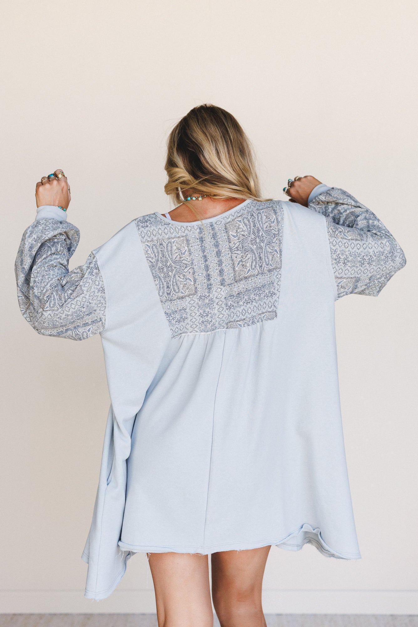The Nest Sky Light Dress - Blue Multi