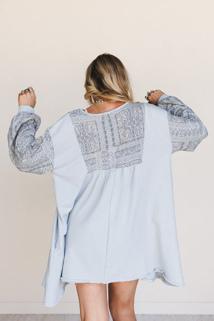 The Nest Sky Light Dress - Blue Multi