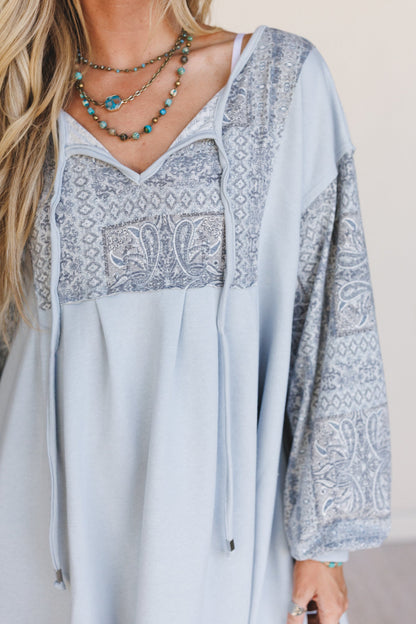 The Nest Sky Light Dress - Blue Multi