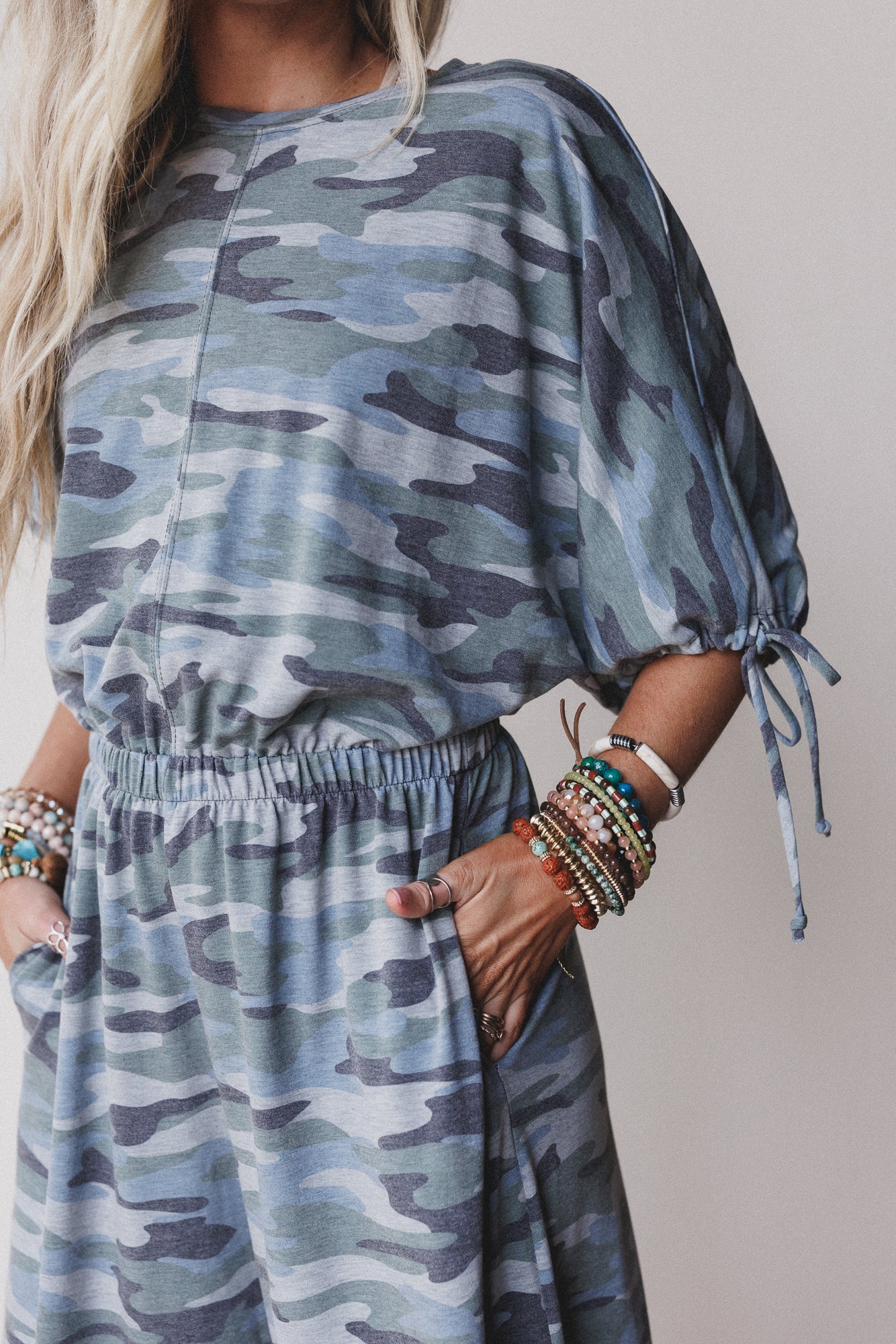 The Nest Carolina Comfy Wide Leg Jumpsuit - Camo