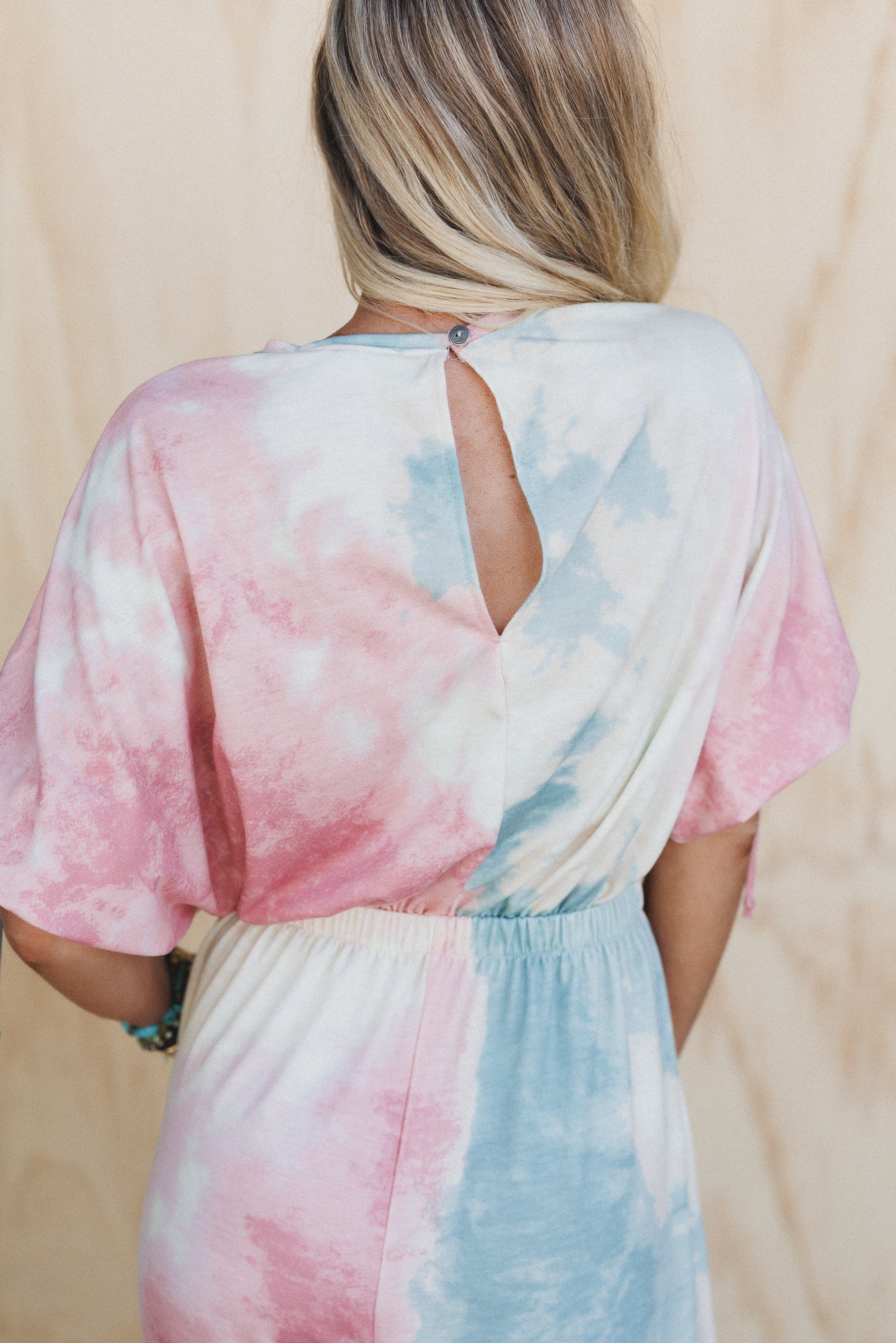 The Nest Carolina Comfy Wide Leg Jumpsuit - Tie Dye