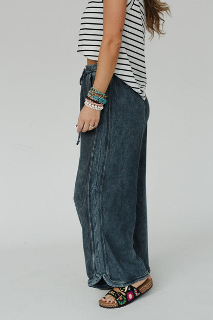 The Nest So Comfy Wide Leg Pant Petite Length - Navy