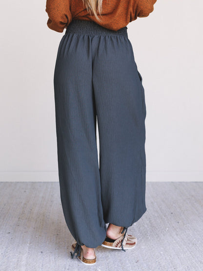 The Nest Oceana Cinched Pants - Grey Olive