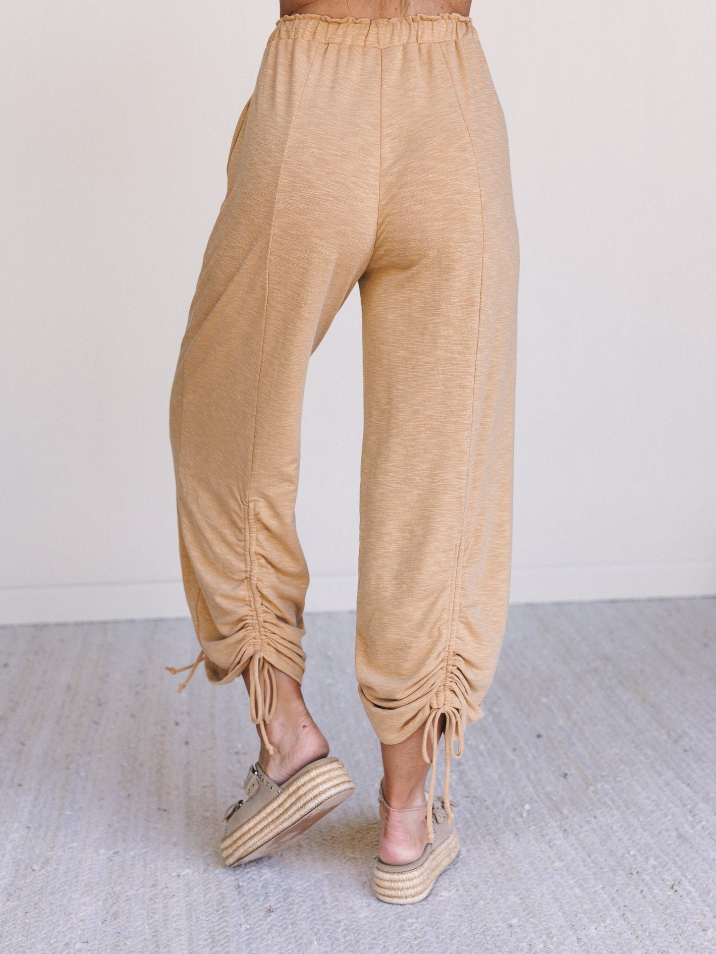 The Nest Solie Cinched Pants - Mustard
