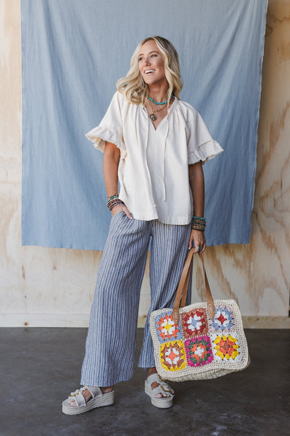 The Nest Soul Spark Wide Leg Pants - Black
