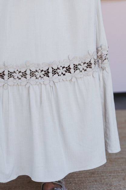 The Nest Desert Lace Skirt - Oatmeal