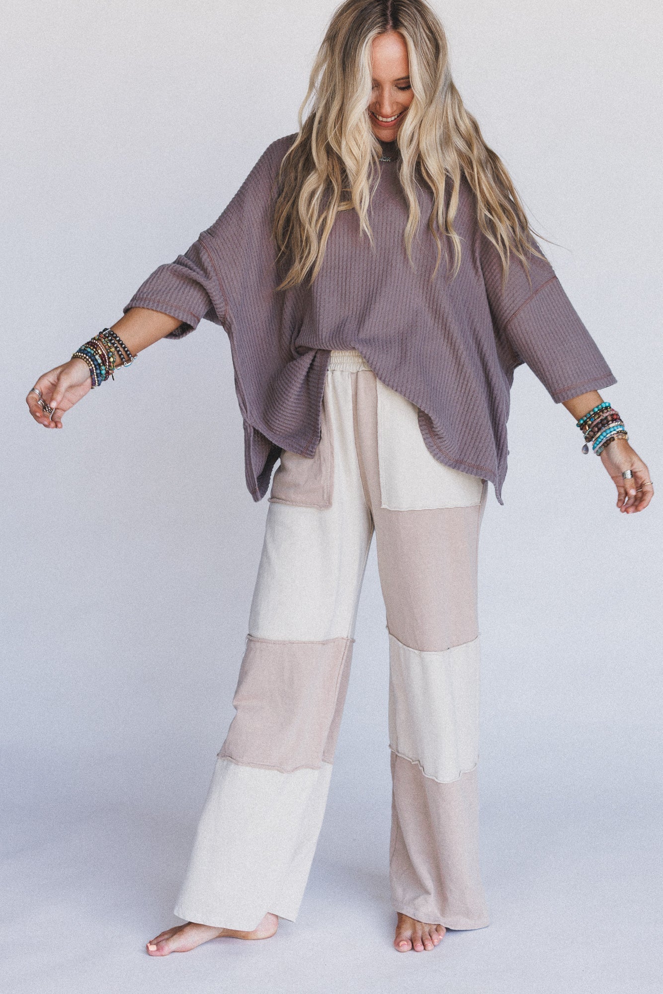 The Nest Airis Long Sleeve Top - Mocha