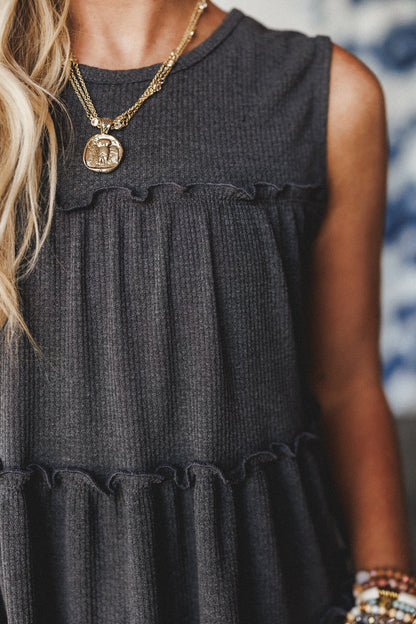 The Nest Dreamy Tiers Top - Black