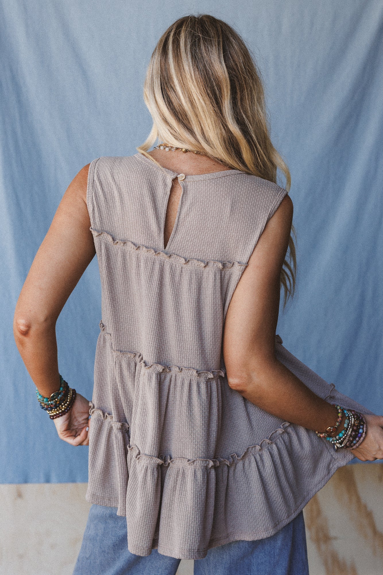 The Nest Dreamy Tiers Top - Taupe