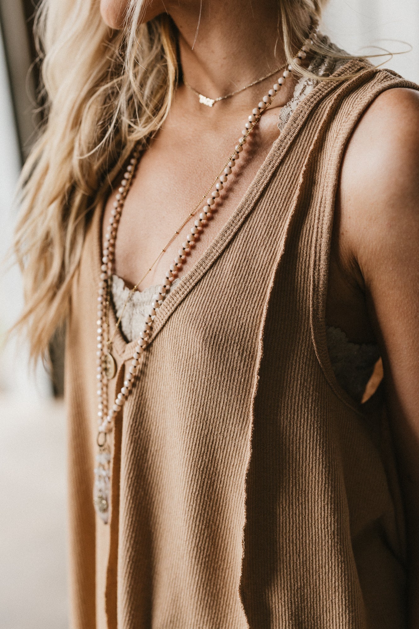 The Nest Drift Away Top - Tan