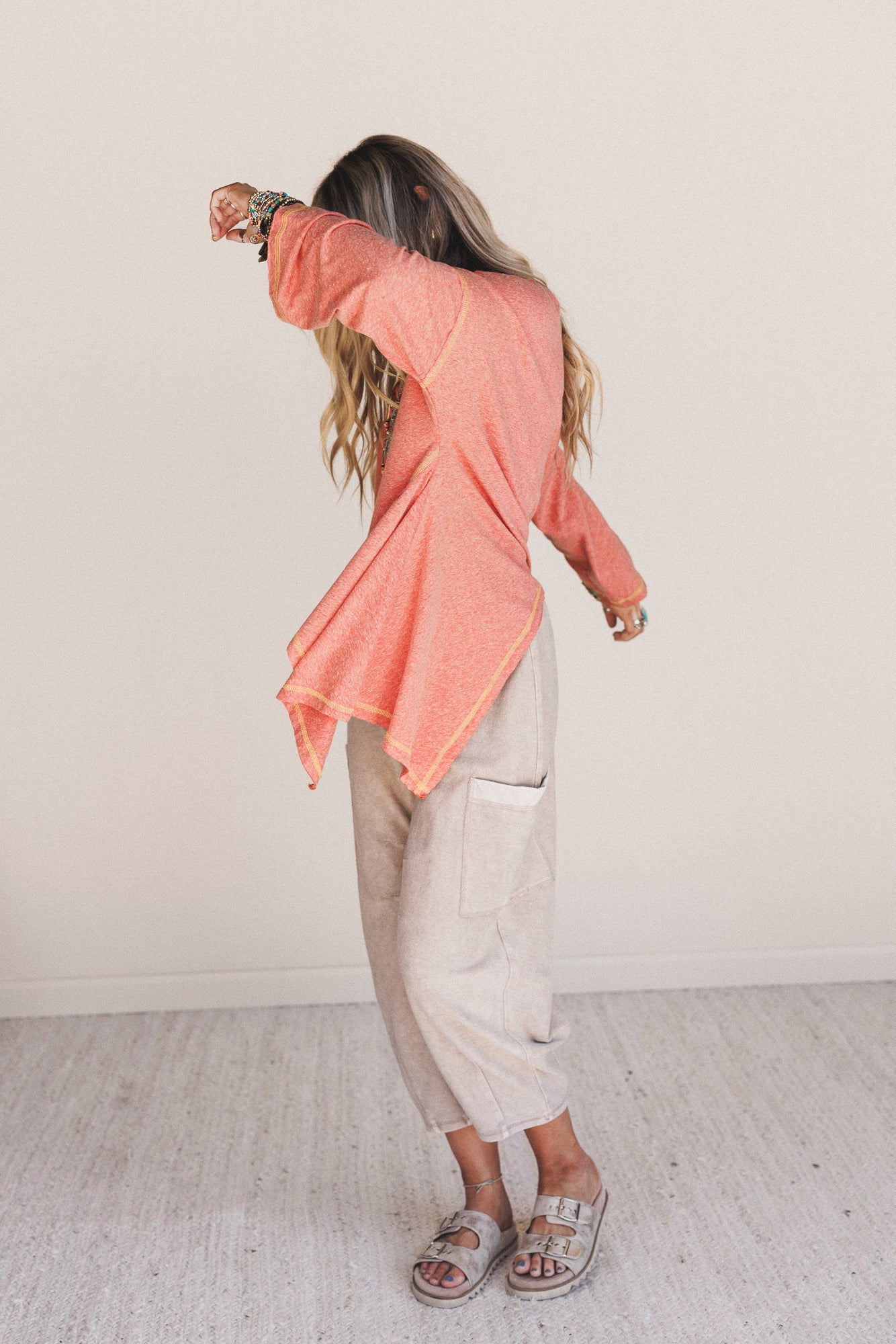 Nomad Flow Terry Knit Pants - Mocha