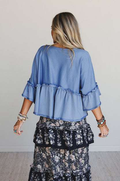The Nest Timeless Way Top - Denim