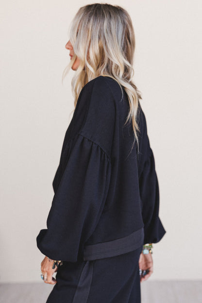 The Nest Laid Back Love Top - Black