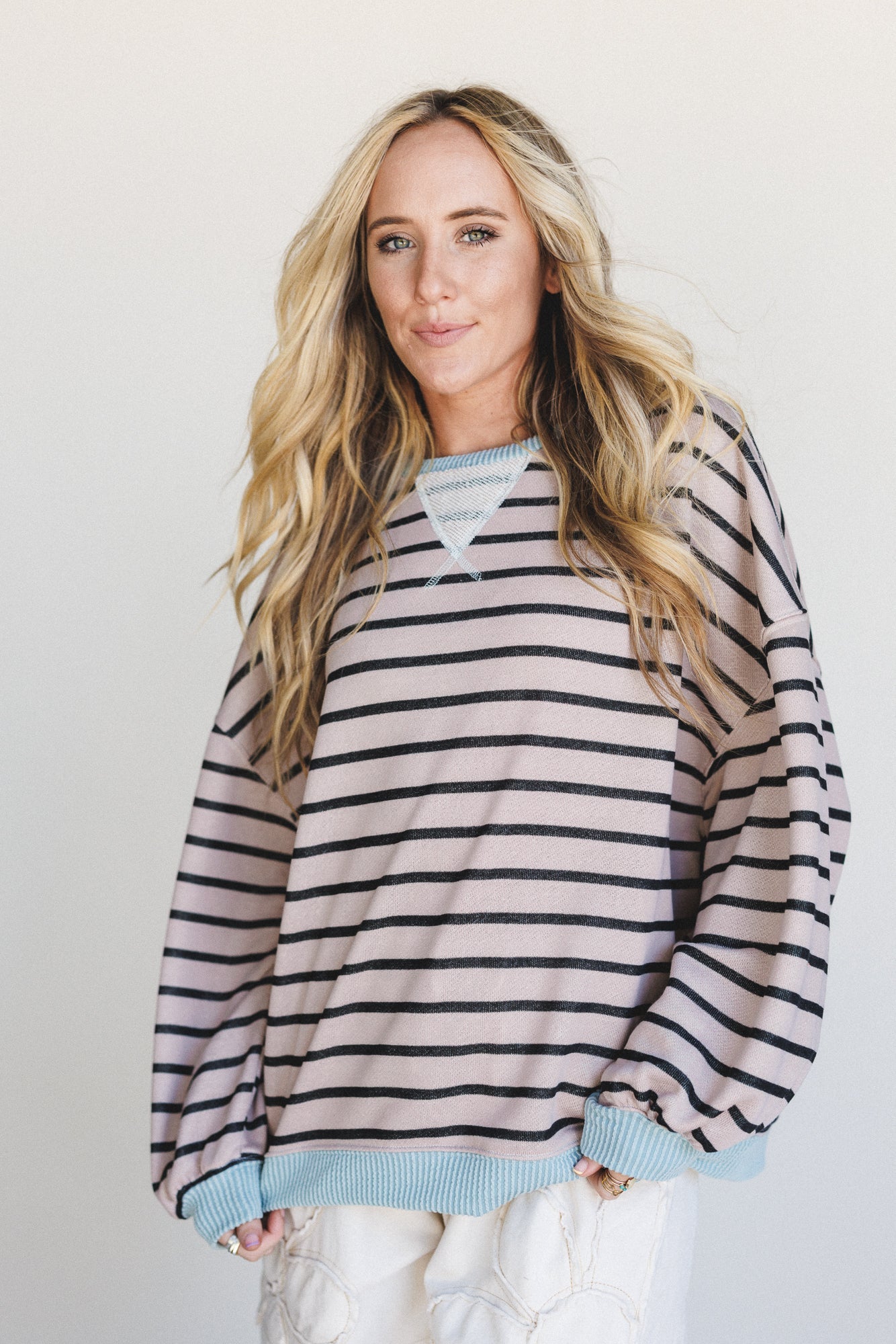 The Nest Coastal Dreaming Top - Mocha Sky