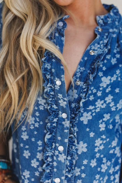 Bloom Phase Top - Blue