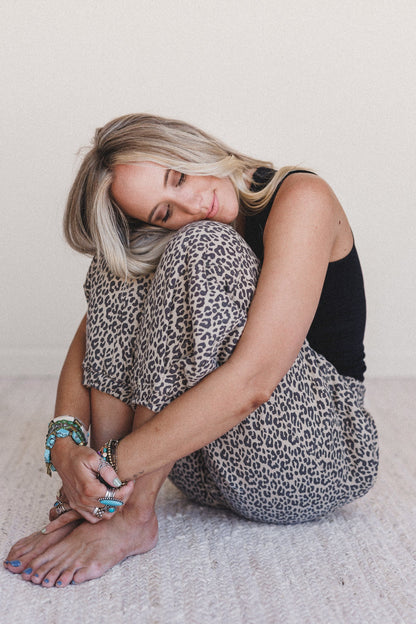 Wildcat Leopard Pants - Black