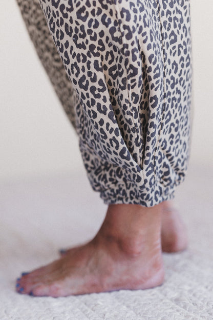 Wildcat Leopard Pants - Black