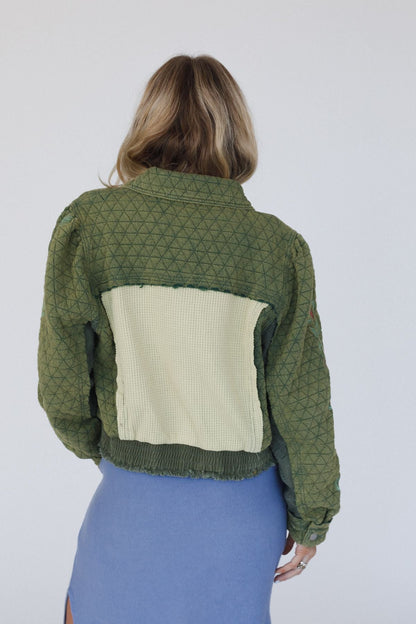 On The Vine Quilted Jacket - Green