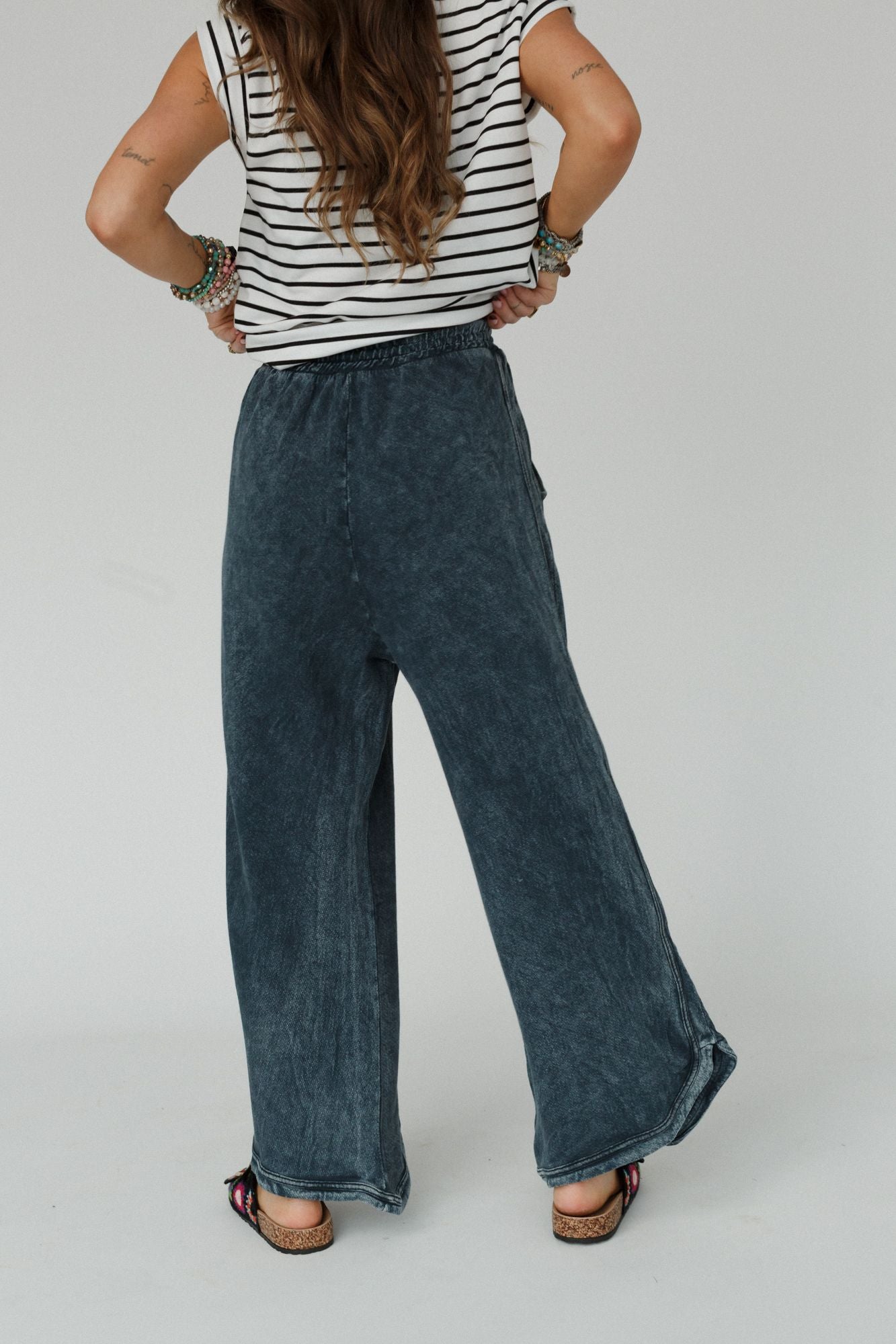 The Nest So Comfy Wide Leg Pant Petite Length - Navy