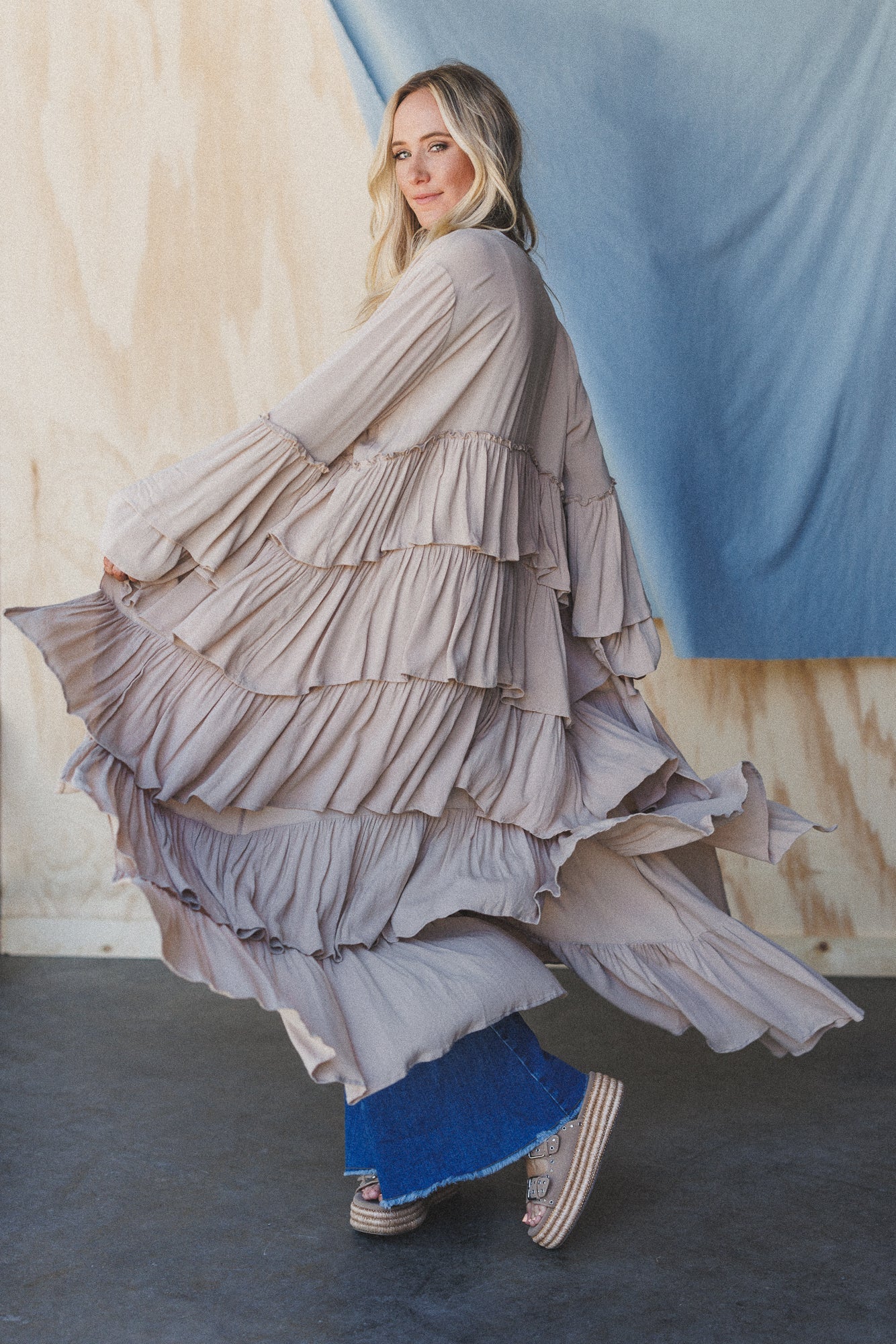 The Nest Layers Of Love Duster Kimono - Oat