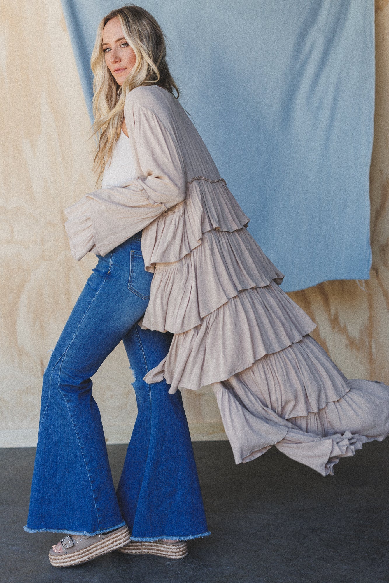 The Nest Layers Of Love Duster Kimono - Oat