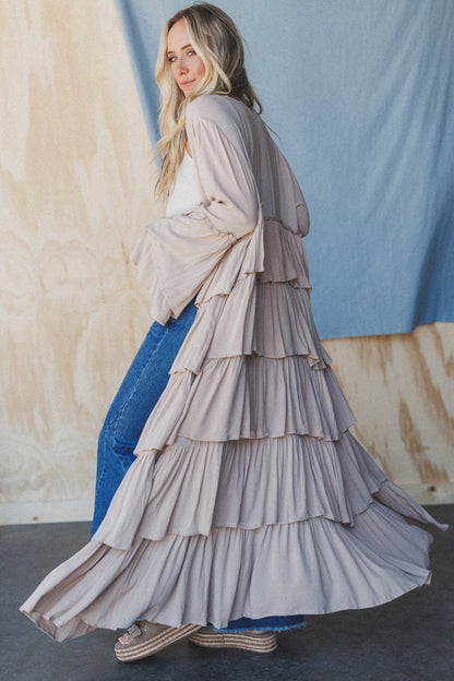 The Nest Layers Of Love Duster Kimono - Oat