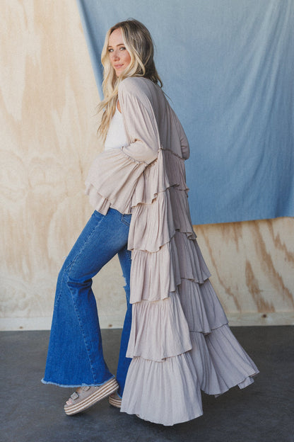 The Nest Layers Of Love Duster Kimono - Oat