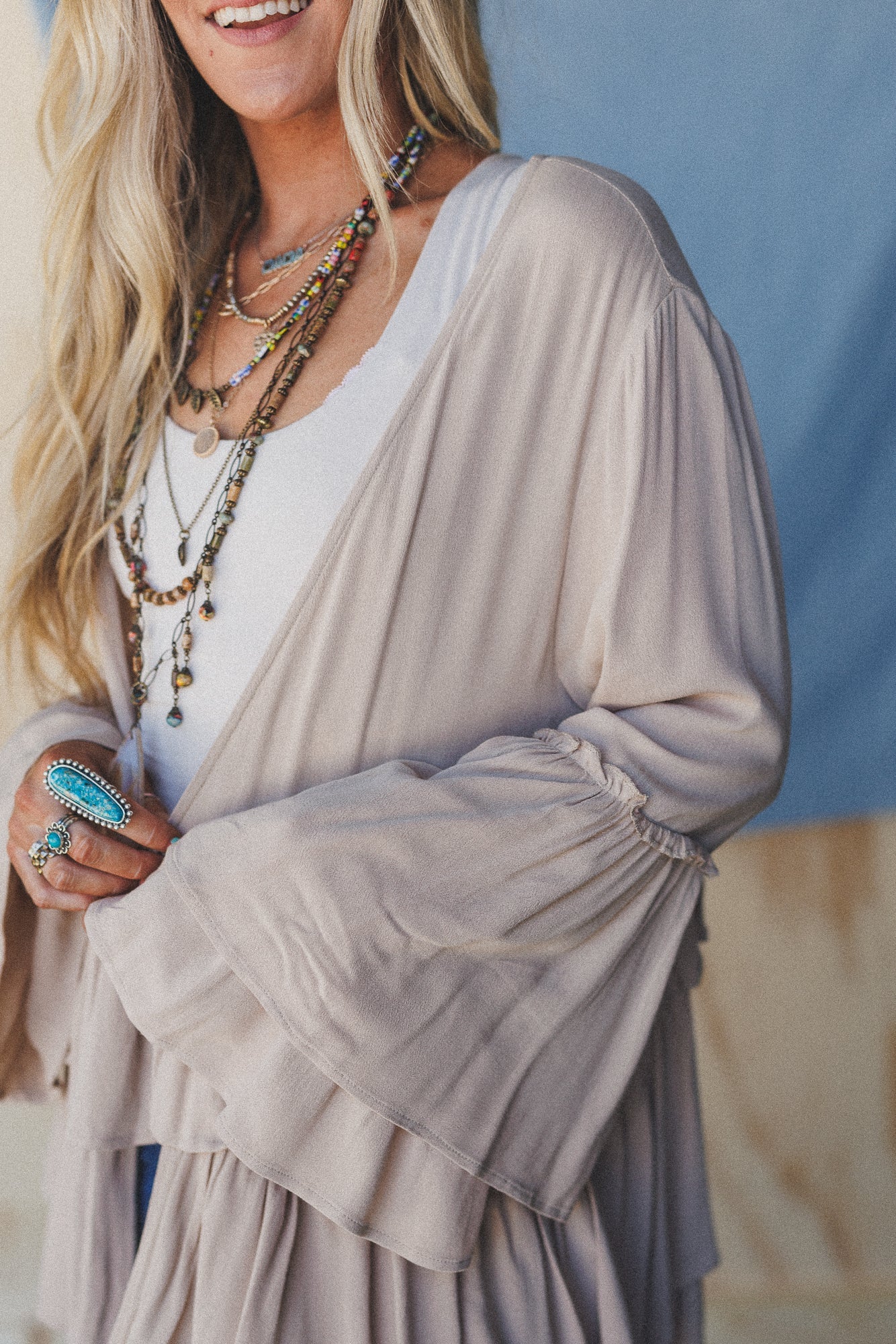 The Nest Layers Of Love Duster Kimono - Oat