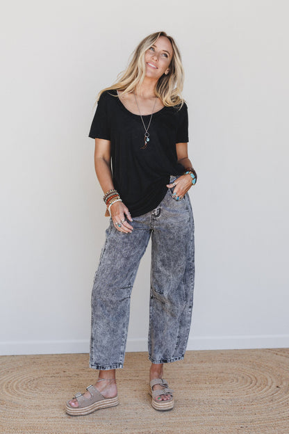 Right On Tee Shirt - Black