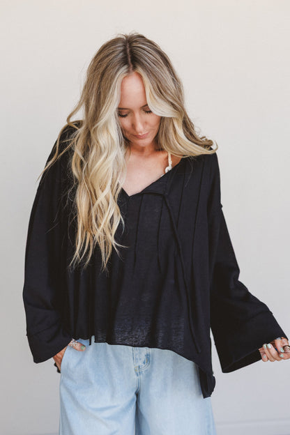 The Nest Isla Drift Top - Black
