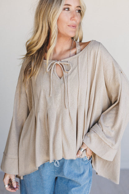 The Nest Isla Drift Top - Mocha