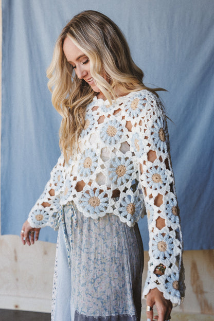 The Nest Free To Dream Crochet Top - Ivory