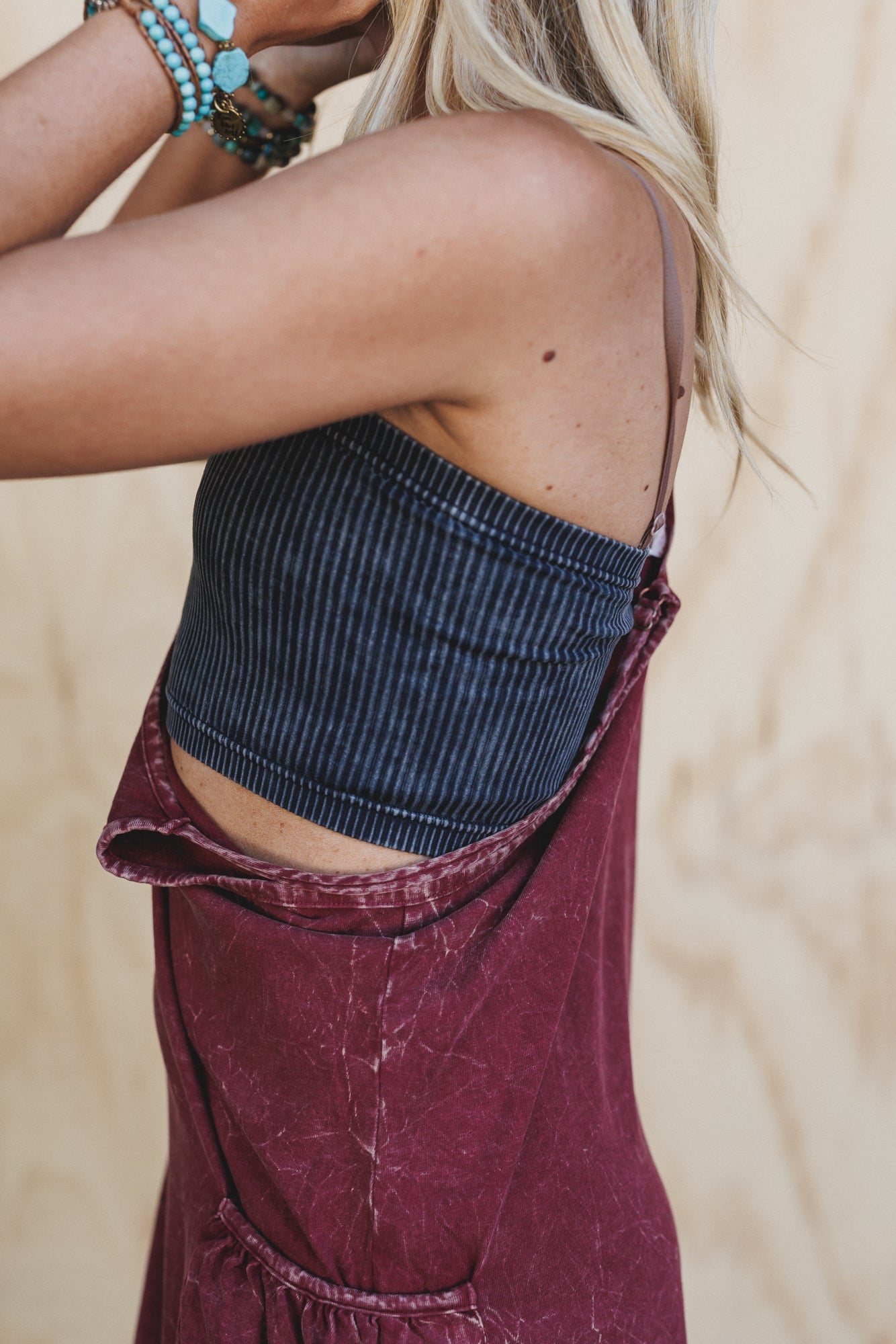 Sweet Drift Ribbed Tube Top - Black