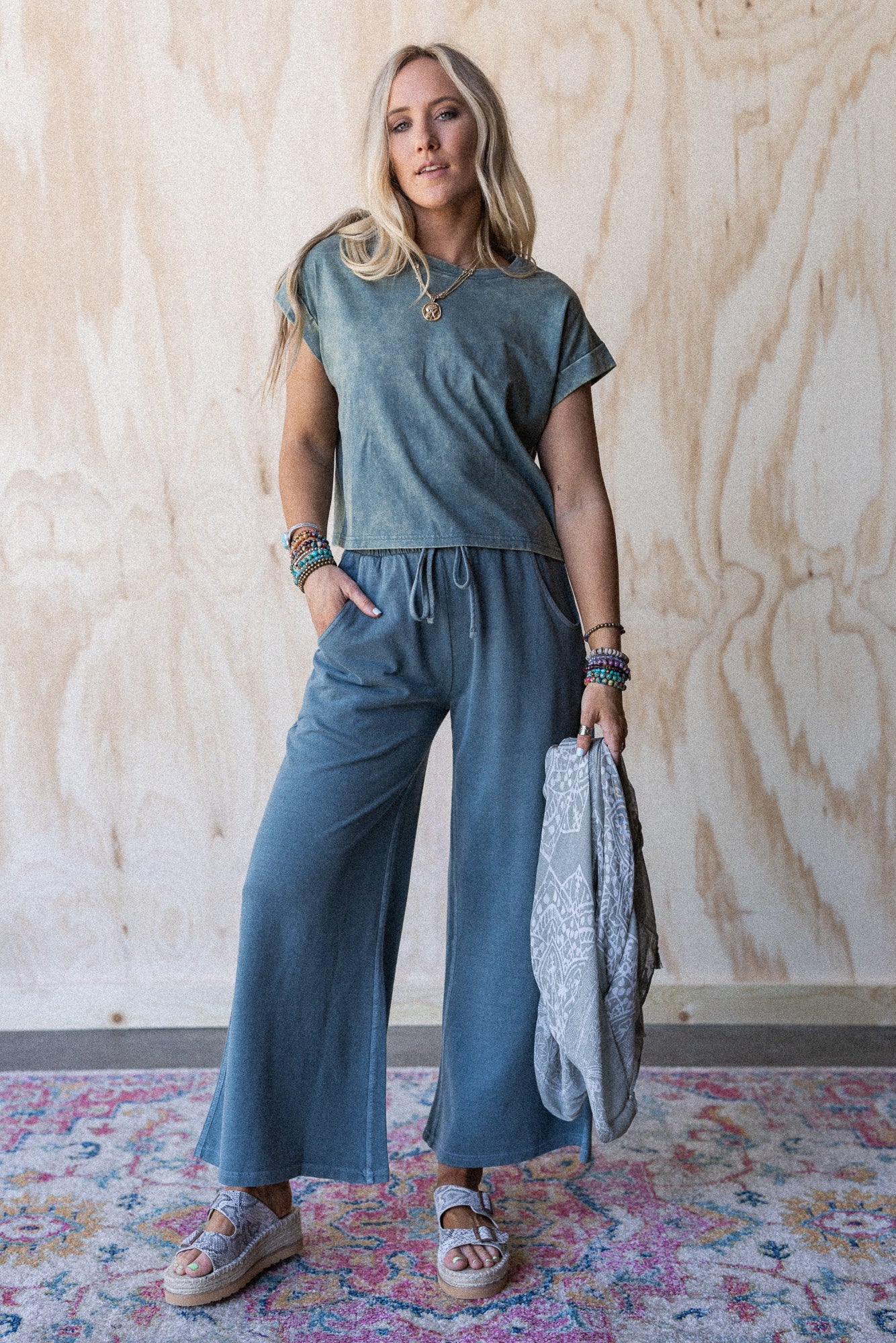 Basic Charm Short Sleeve Top - Jade