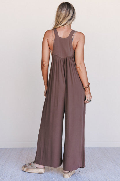 Sunset Revival Jumpsuit - Mocha