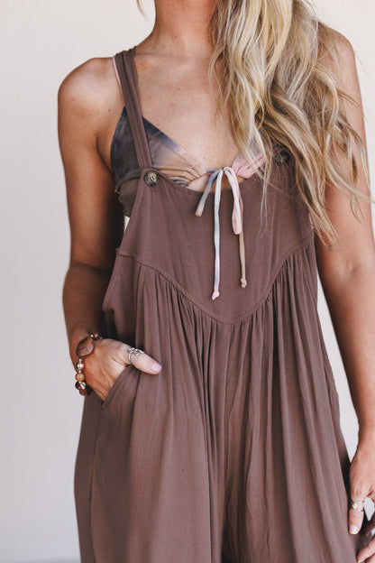 Sunset Revival Jumpsuit - Mocha