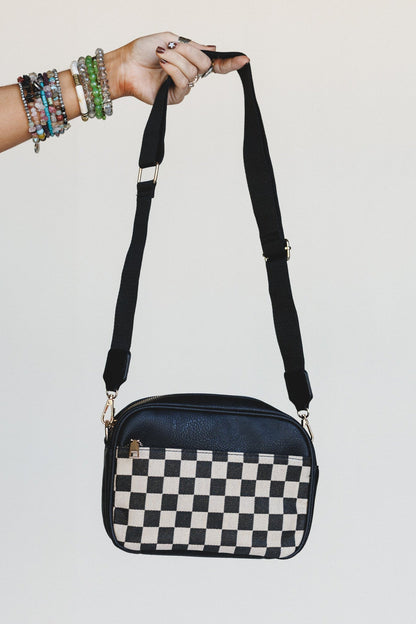 Mood Checker Crossbody Bag - Black