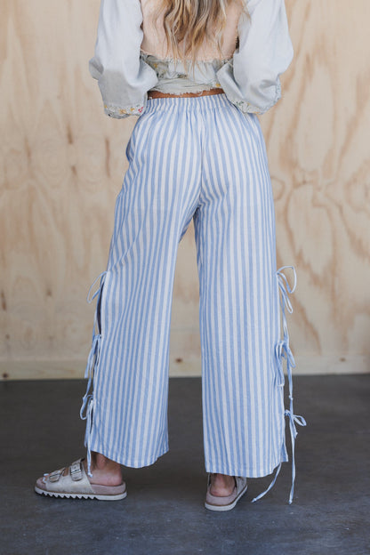 Lighthouse Striped Pants - Blue Multi