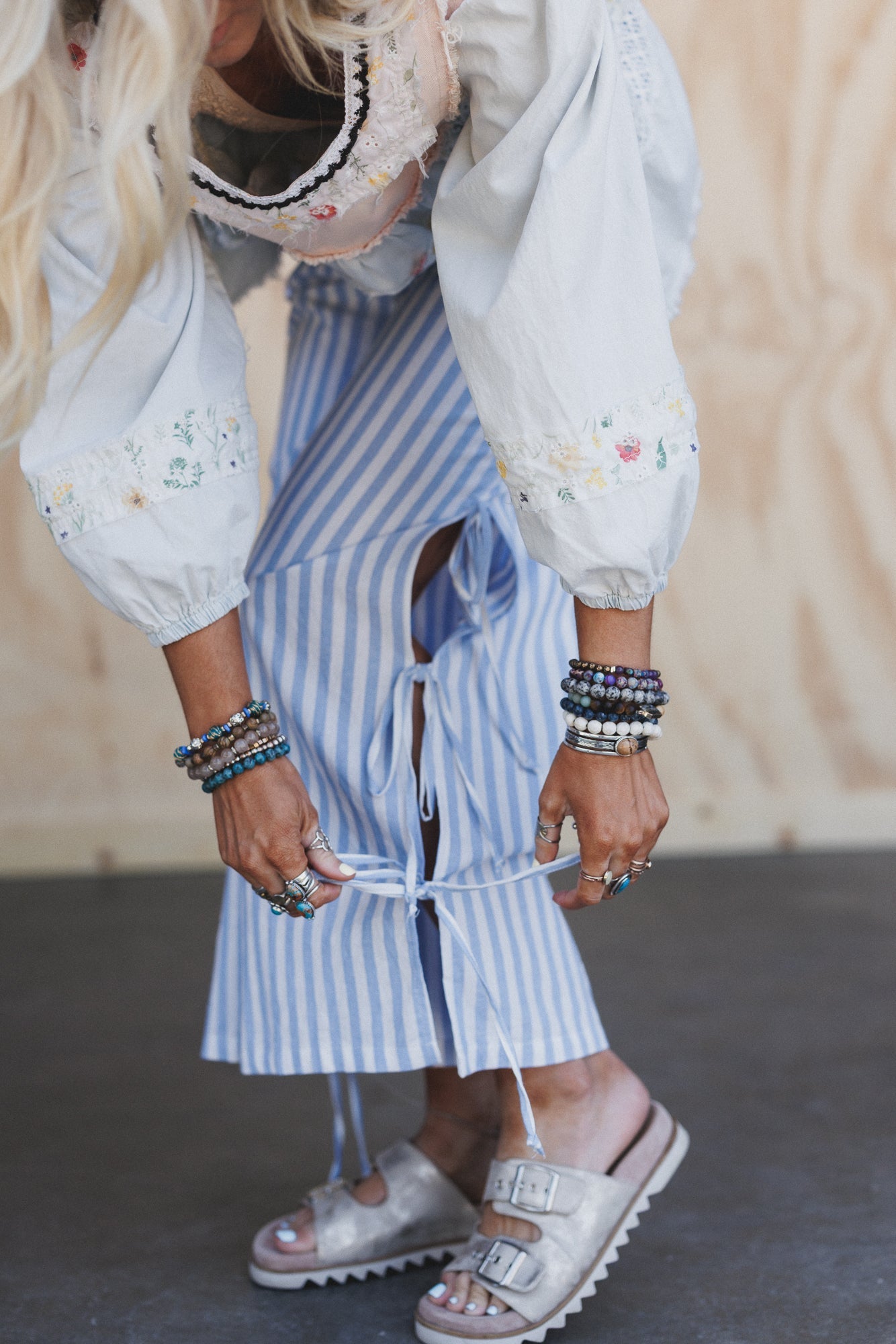 Lighthouse Striped Pants - Blue Multi