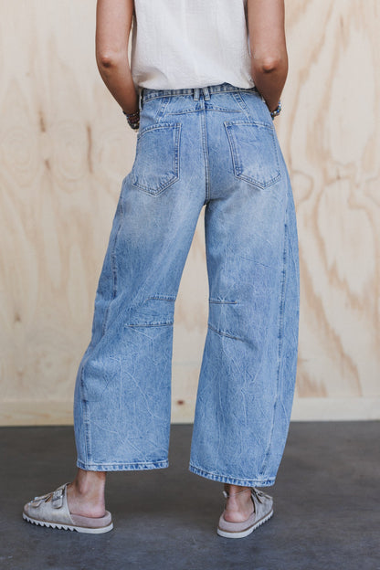 Somerton Barrel Jeans - Denim