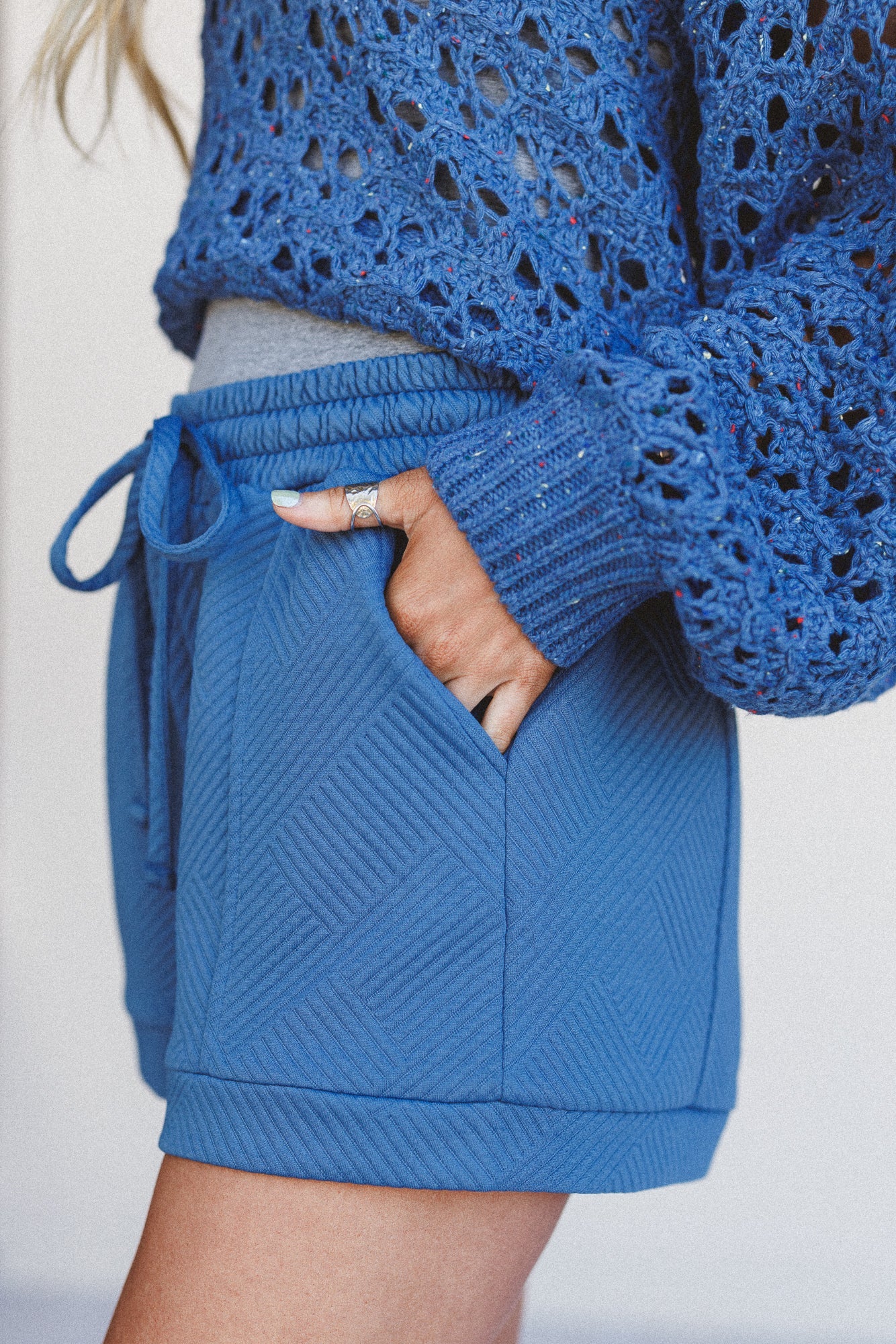 One With It Shorts - Blue