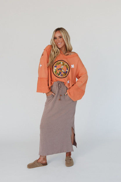 The Nest Desert Rose Maxi Skirt - Acorn
