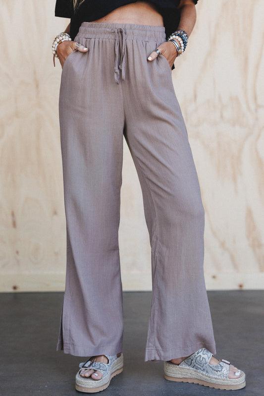 True Form Wide Leg Pants - Cocoa